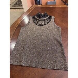 Evie Beaded Sequin Top Petite Size PS